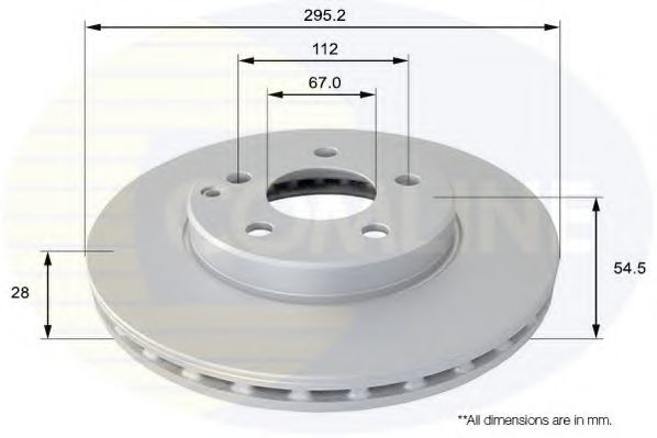 ADC1623V COMLINE Brake System Brake Disc