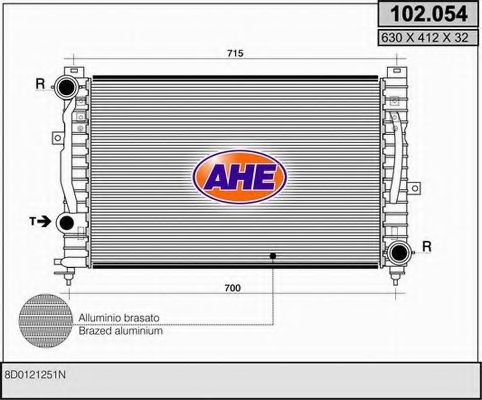 102.054 AHE Wheel Suspension Wheel Bearing Kit