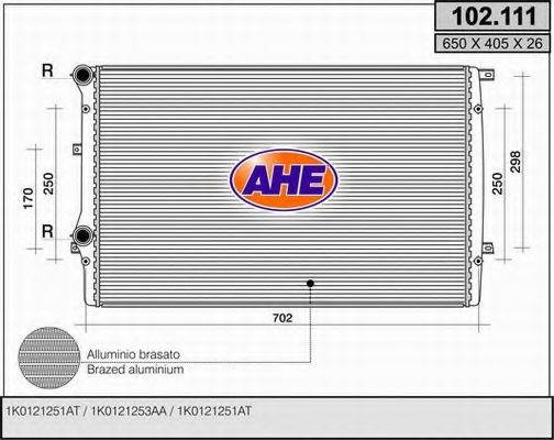 102.111 AHE Cooling System Radiator, engine cooling