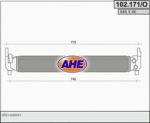 102.171/O AHE Cooling System Radiator, engine cooling