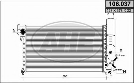 106.037 AHE Cable, parking brake