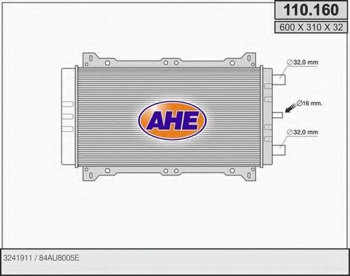 110.160 AHE Radiator, engine cooling