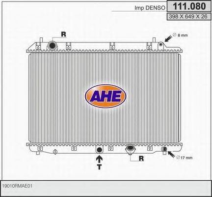 111.080 AHE Cooling System Mounting, radiator