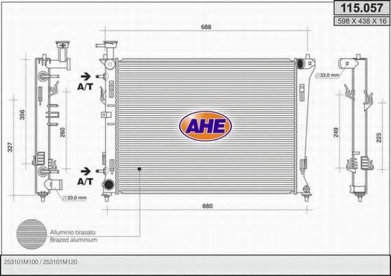 115.057 AHE Air Conditioning Condenser, air conditioning