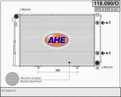 118.090/O AHE Cooling System Radiator, engine cooling