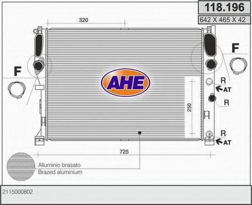118.196 AHE Suspension Suspension Kit, coil springs / shock absorbers