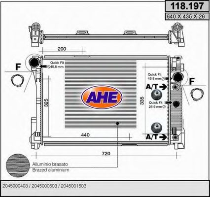 118.197 AHE Suspension Suspension Kit, coil springs / shock absorbers