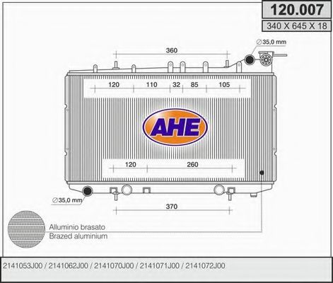 120.007 AHE Air Supply Air Filter