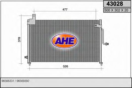 43028 AHE Brake System Brake Disc