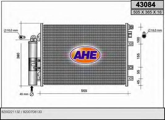 43084 AHE Condenser, air conditioning