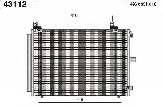 43112 AHE Condenser, air conditioning