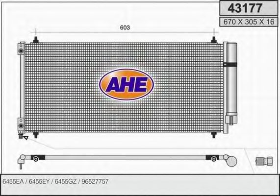 43177 AHE Cable, parking brake