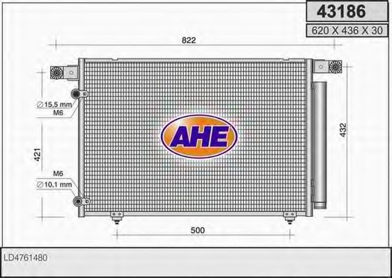 43186 AHE Air Conditioning Condenser, air conditioning