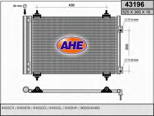 43196 AHE Klimaanlage Kondensator, Klimaanlage