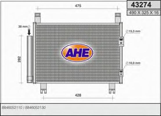 43274 AHE Cable, parking brake