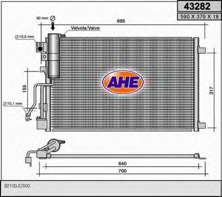 43282 AHE Wheel Suspension Wheel Bearing Kit