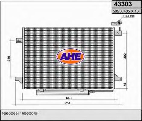 43303 AHE Cable, parking brake