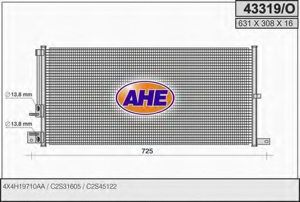43319/O AHE Condenser, air conditioning