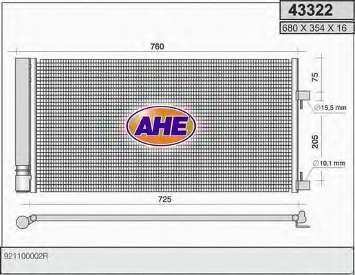 43322 AHE Cable, parking brake