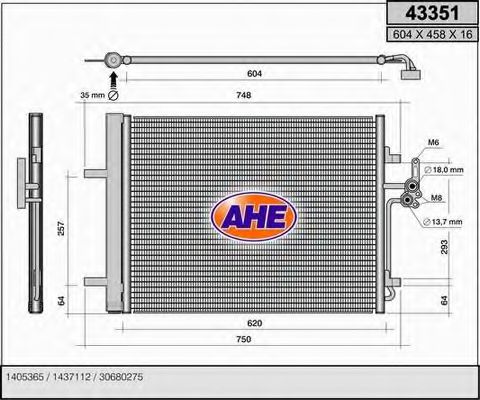 43351 AHE Brake System Repair Kit, brake caliper