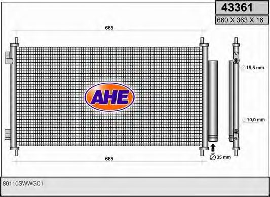 43361 AHE Cable, parking brake