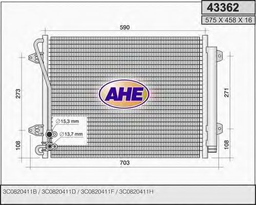 43362 AHE Cable, parking brake