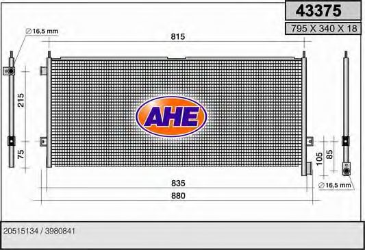 43375 AHE Cable, parking brake