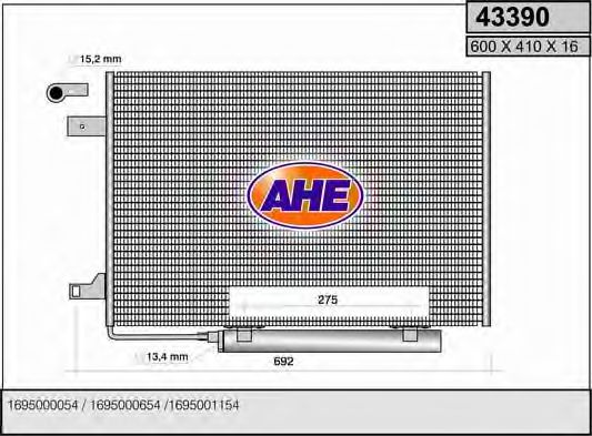 43390 AHE Condenser, air conditioning