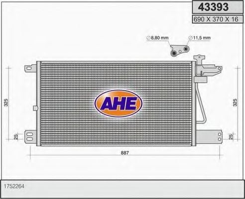 43393 AHE Cable, parking brake