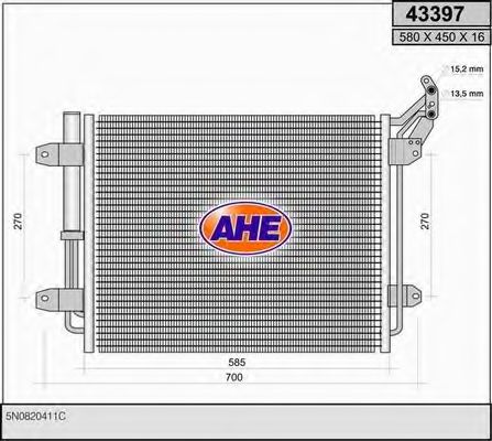 43397 AHE Cable, parking brake