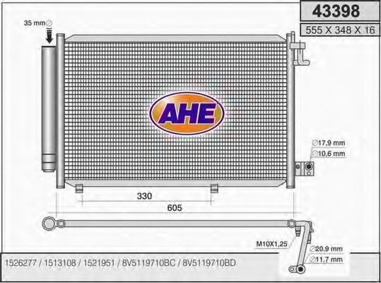 43398 AHE Cable, parking brake