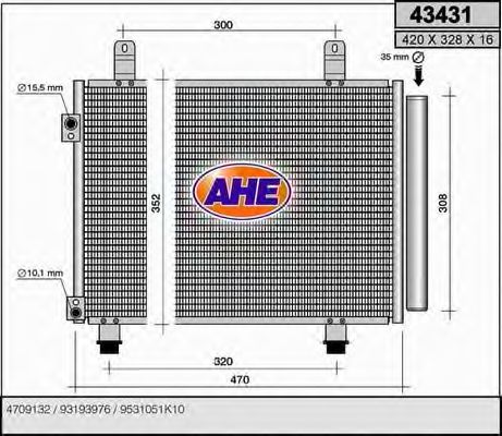 43431 AHE Cable, parking brake