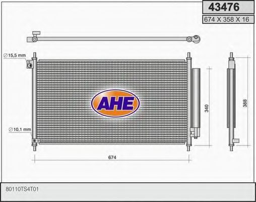 43476 AHE Cable, parking brake