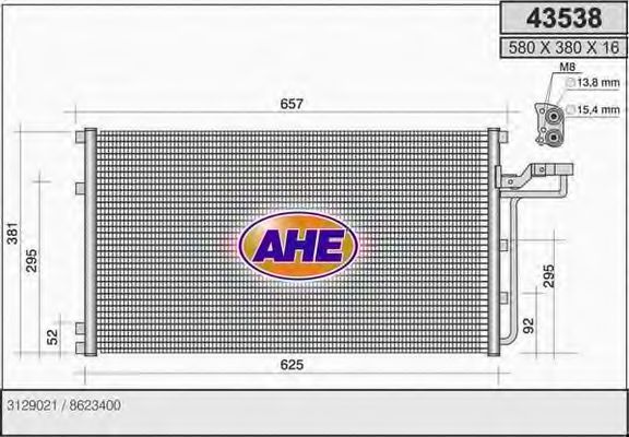 43538 AHE Cable, parking brake