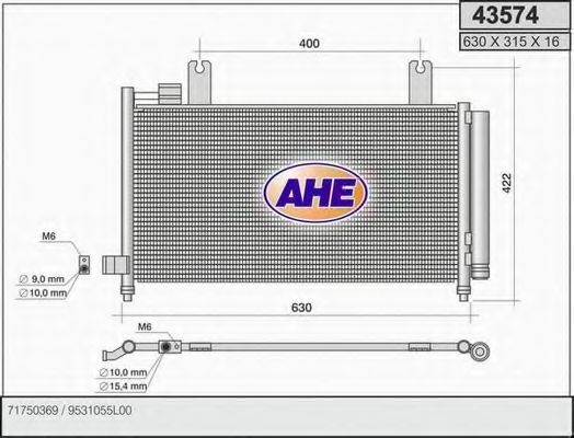43574 AHE Cable, parking brake