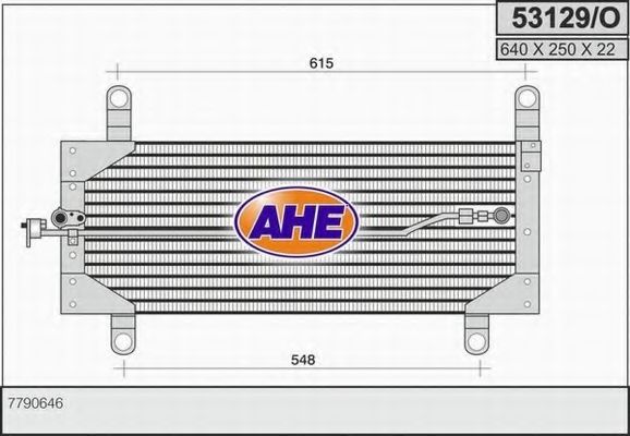 53129/O AHE Condenser, air conditioning