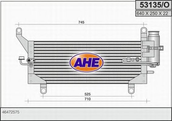 53135/O AHE Klimaanlage Kondensator, Klimaanlage