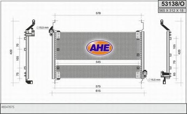 53138/O AHE Air Conditioning Condenser, air conditioning