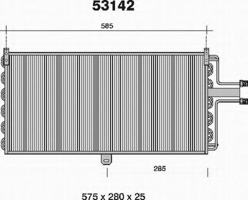 53142 AHE Condenser, air conditioning