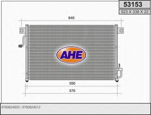 53153 AHE Condenser, air conditioning