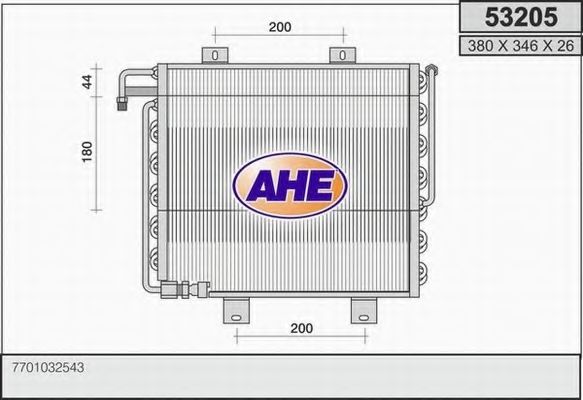 53205 AHE Gasket, cylinder head cover