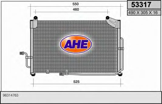 53317 AHE Condenser, air conditioning