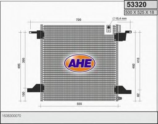 53320 AHE Condenser, air conditioning