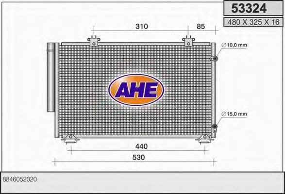 53324 AHE Cooling System Radiator, engine cooling