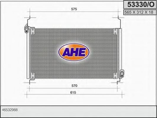 53330/O AHE Condenser, air conditioning