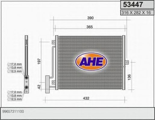 53447 AHE Cooling System Radiator, engine cooling