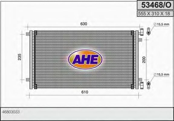 53468/O AHE Air Conditioning Condenser, air conditioning