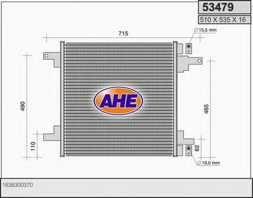 53479 AHE Gasket, cylinder head cover