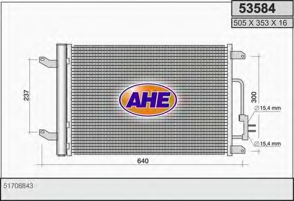 53584 AHE Gasket, cylinder head cover