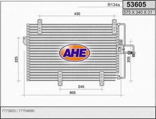 53605 AHE Brake System Brake Disc